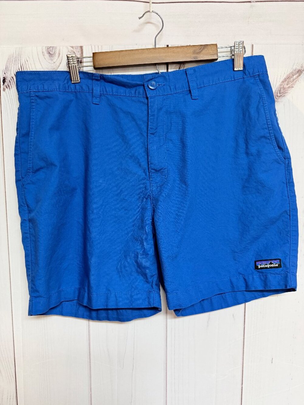 Patagonia Men’s All-Wear Hemp Shorts 36 Blue Lightweight EUC